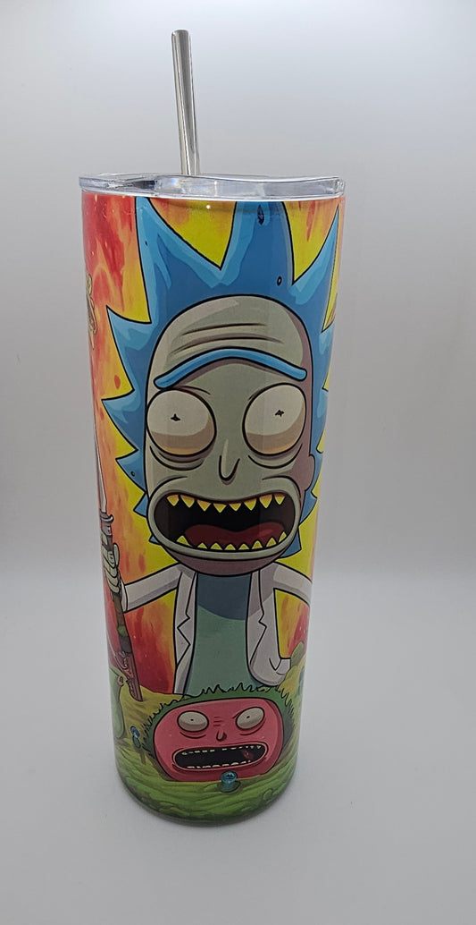 ROCK AND MORTY 2 TUMBLER